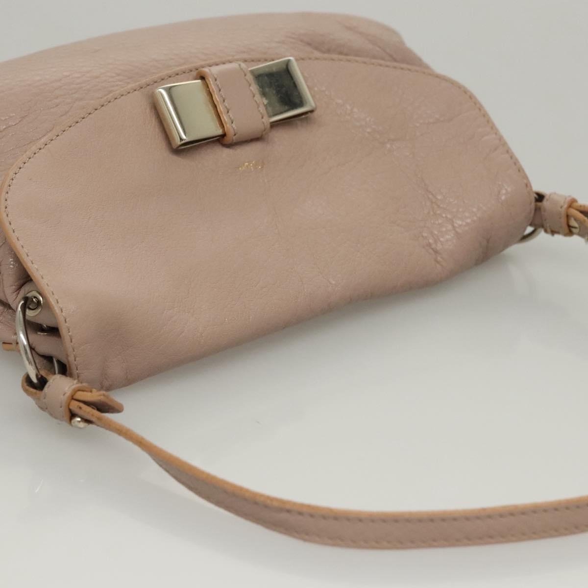 Chloe Lily Handbag Leather, Pink, Leather, Handbag