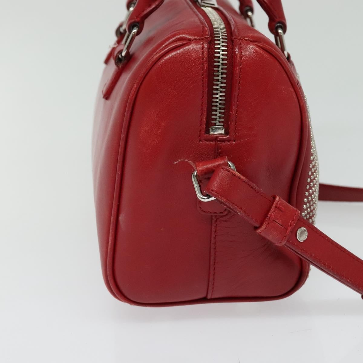 Saint Laurent Classic Baby Duffle Bag Leather, RED, LEATHER, Travel bag
