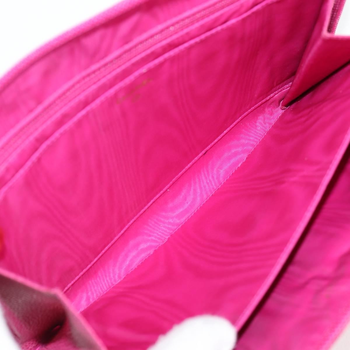 Chanel Vintage Clutch Bag Quilted Leather, PINK, LEATHER, Clutche & pouche