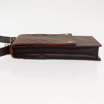 Louis Vuitton Portobello Messenger Damier, Brown, Canvas, Shoulder Bag
