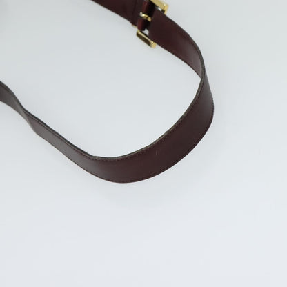 Bally Vintage Shoulder Bag Leather, Burgundy, Leather, Shoulder Bag