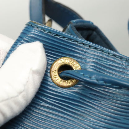 Louis Vuitton Petit Noe Handbag Epi Leather, BLUE, LEATHER, Shoulder bag