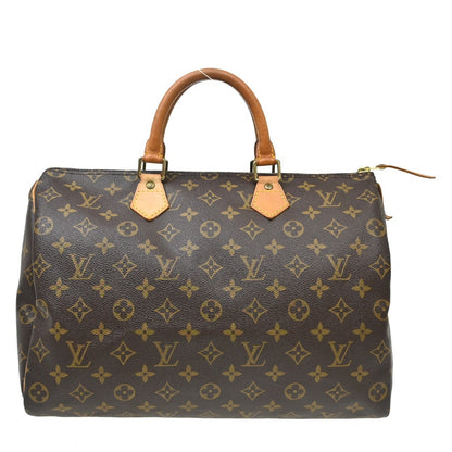 Louis Vuitton Speedy Handbag Monogram Canvas, Brown, Canvas, Handbag