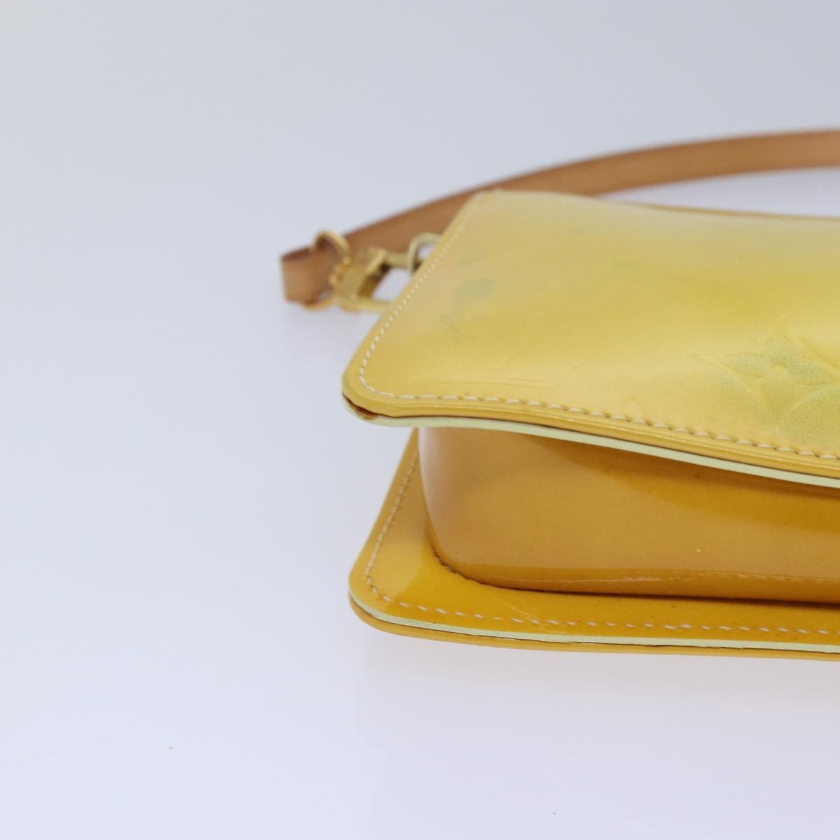 Louis Vuitton Lexington Pochette Monogram Vernis, YELLOW, PATENT_LEATHER, Clutche & pouche
