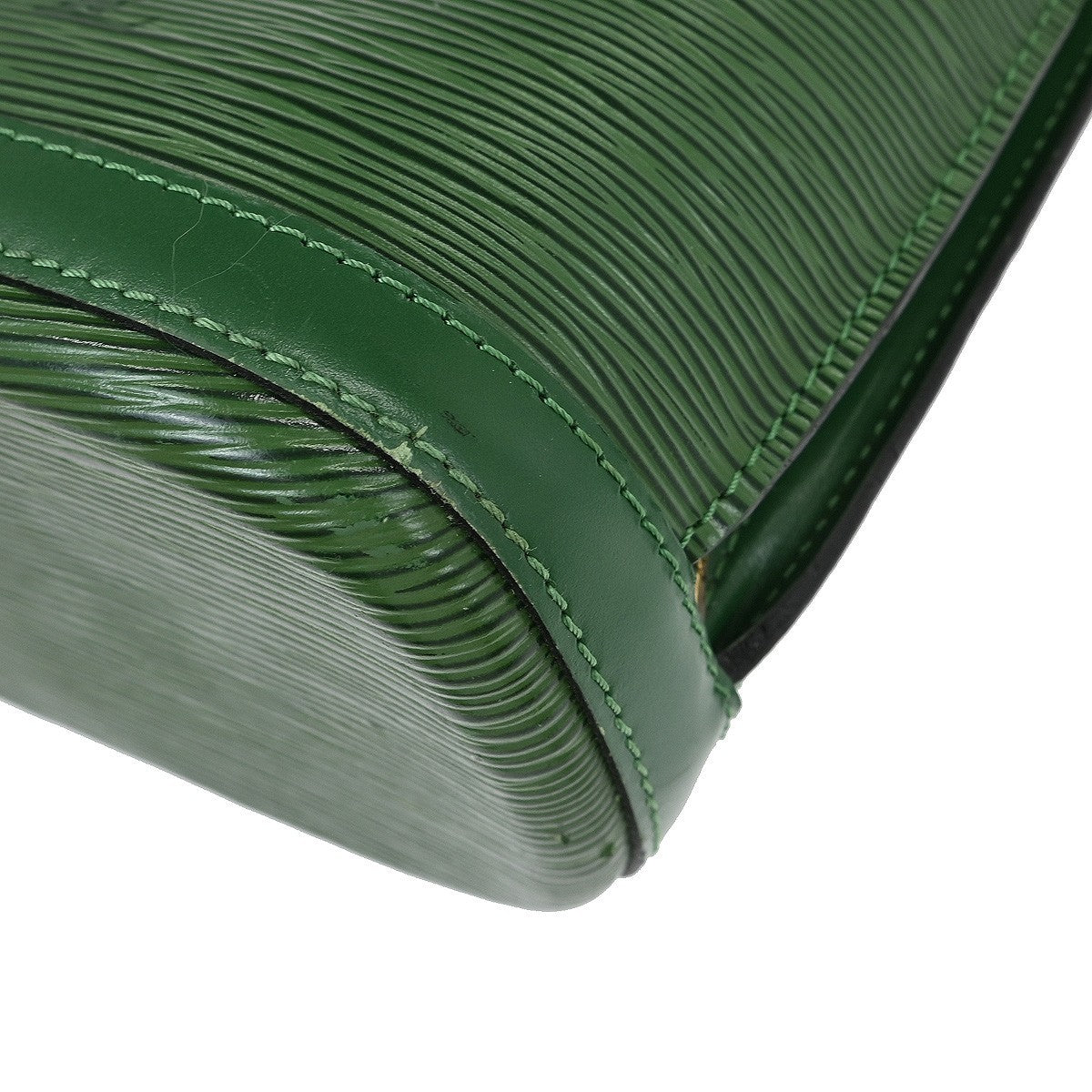 Louis Vuitton Lussac Handbag Epi Leather, GREEN, LEATHER, Shoulder bag