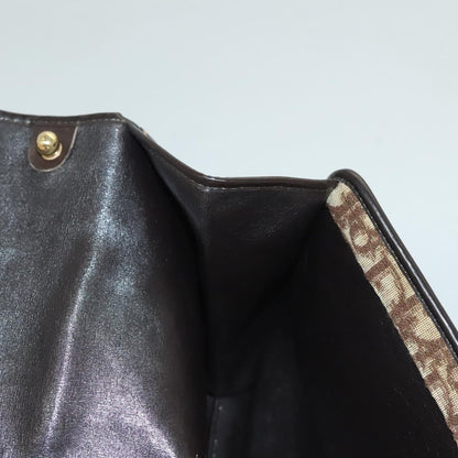 Christian Dior Vintage Trotter Shoulder Bag Canvas, BROWN, CANVAS, Shoulder bag