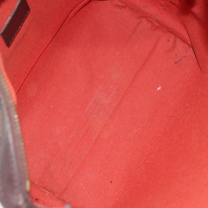 Louis Vuitton Illovo Handbag Damier, BROWN, CANVAS, Shoulder bag