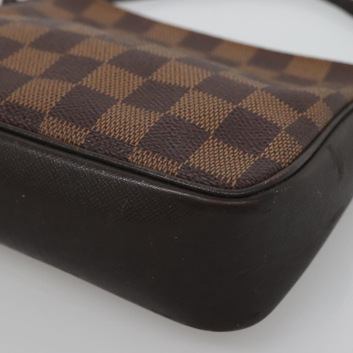 Louis Vuitton Trousse Make Up Bag Damier, BROWN, CANVAS, Clutche & pouche