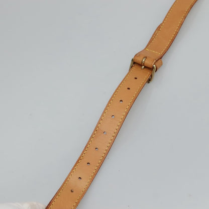Louis Vuitton Adjustable Shoulder Strap Vachetta Leather, BEIGE, LEATHER, Straps