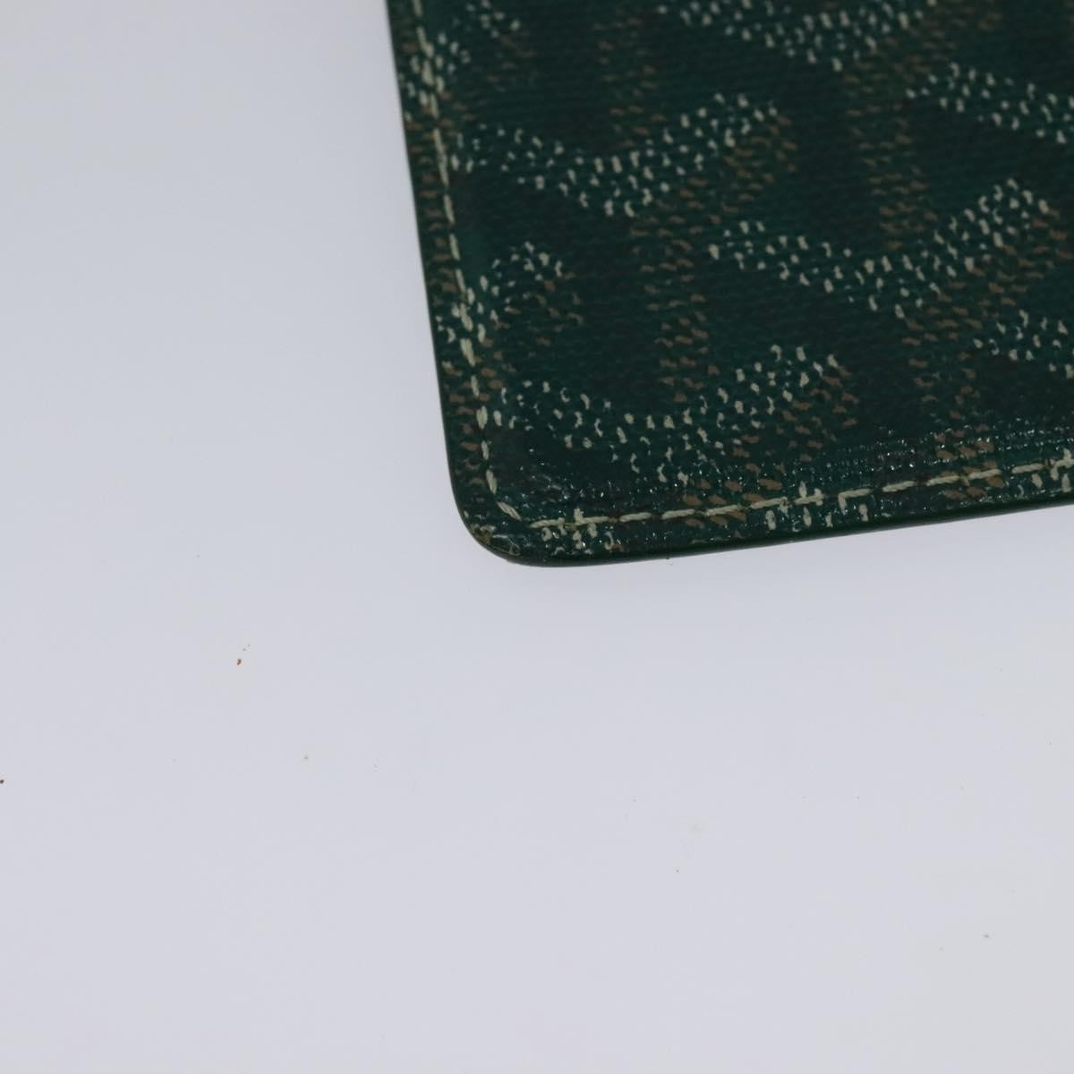 Goyard Goyardine Lanyard ID Holder Coated Canvas, GREEN, PVC, Card Holders