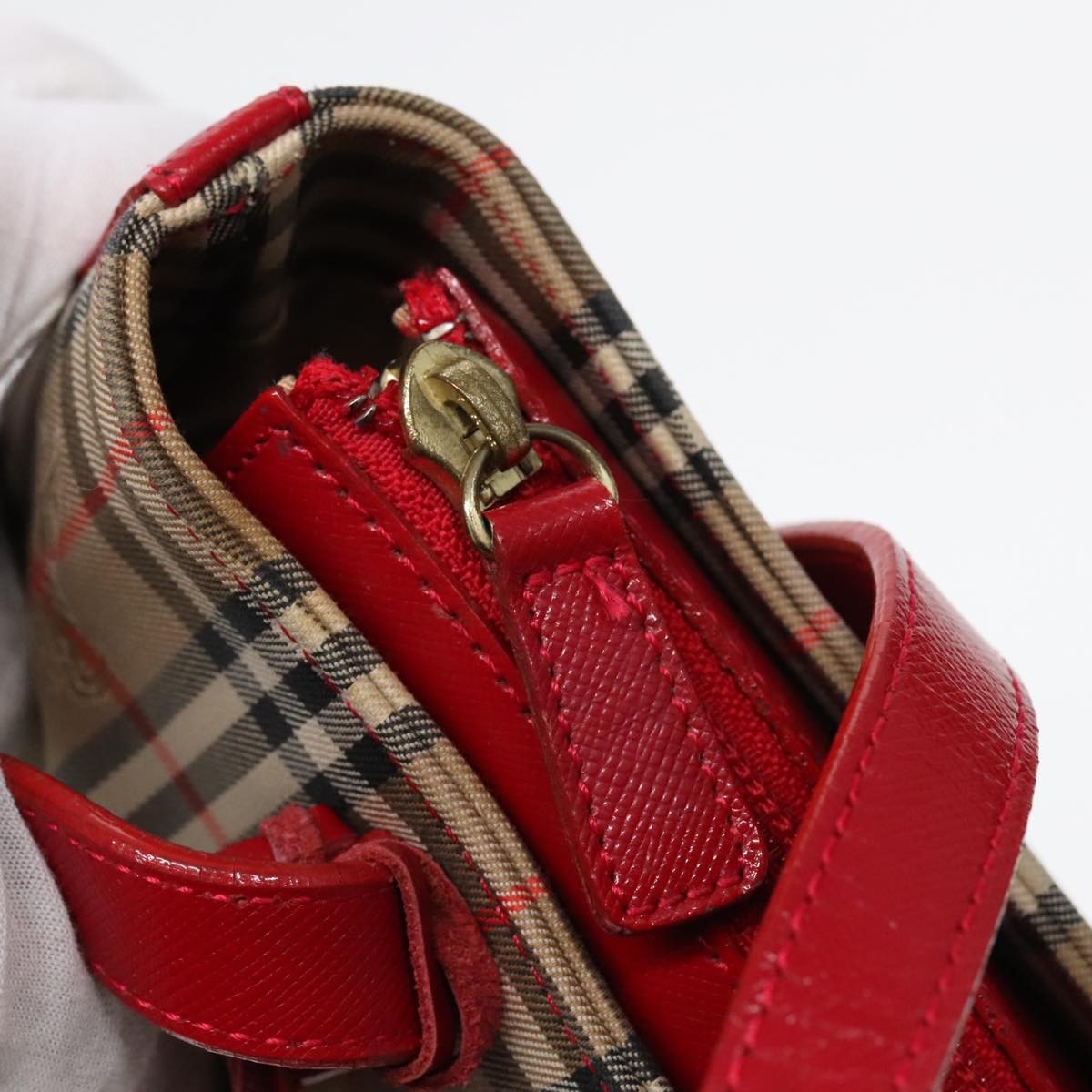 Burberry Nova Check Handbag Nova Check Canvas, BEIGE, CANVAS, Handbag
