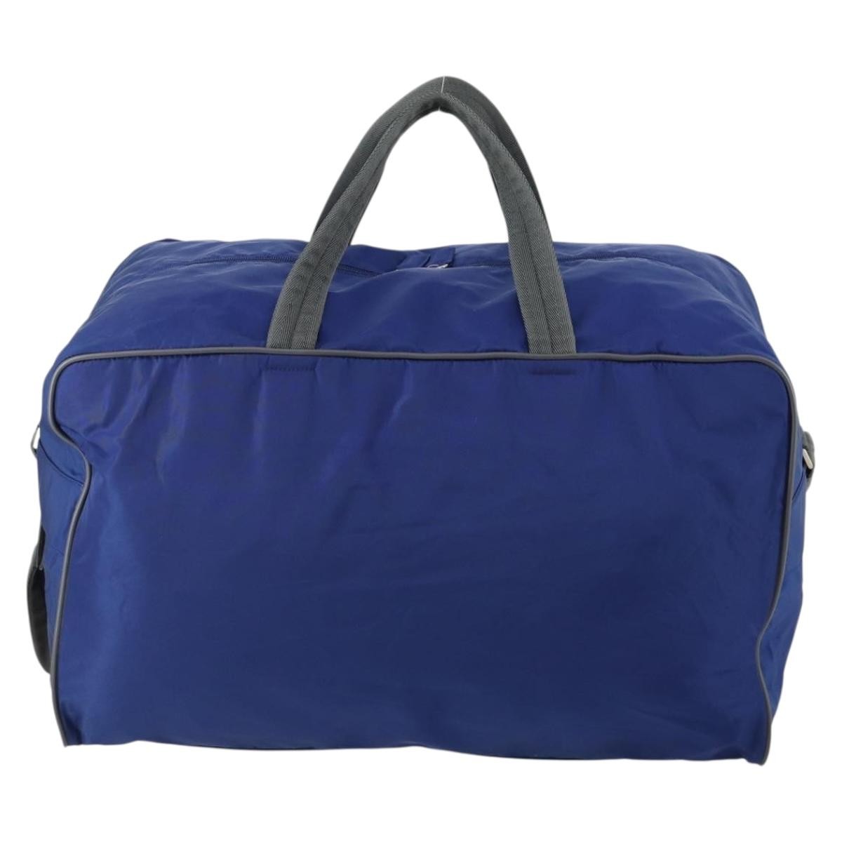 Prada Convertible Weekender Bag Tessuto, Blue, Nylon, Travel Bag