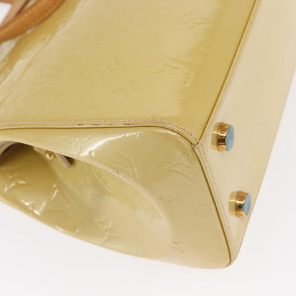Louis Vuitton Brea Handbag Monogram Vernis, BEIGE, PATENT_LEATHER, Handbag