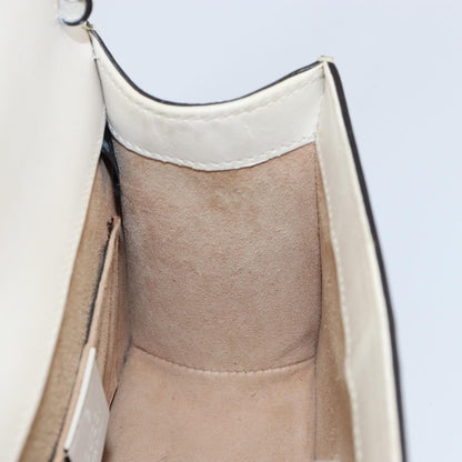 Gucci Sylvie Top Handle Bag Leather, WHITE, LEATHER, Handbag