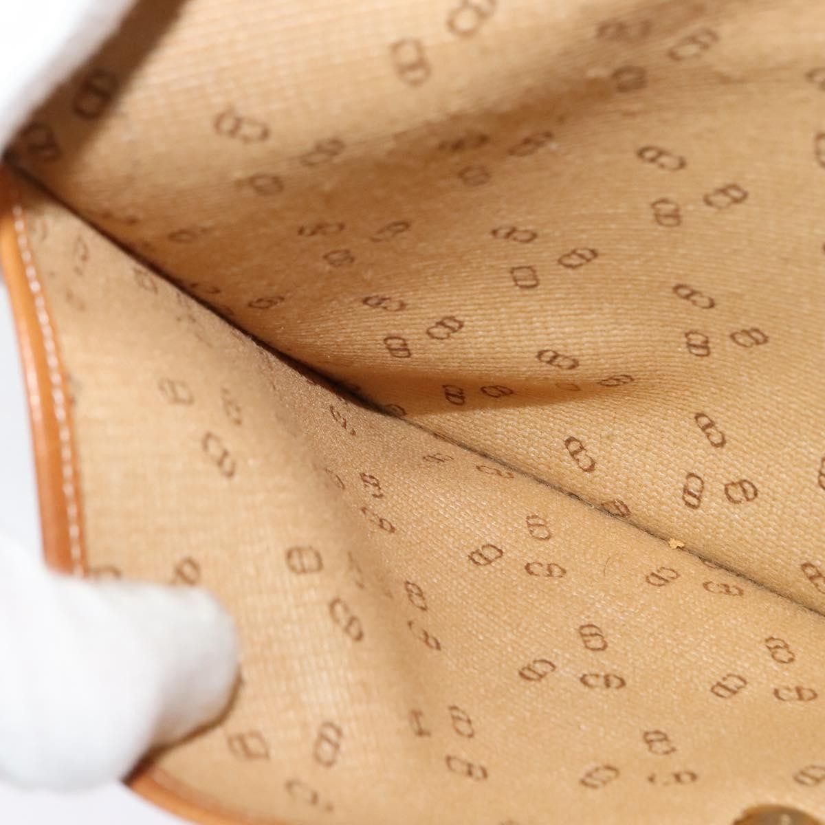 Christian Dior Flap Pouch Canvas, BROWN, CANVAS, Clutche & pouche