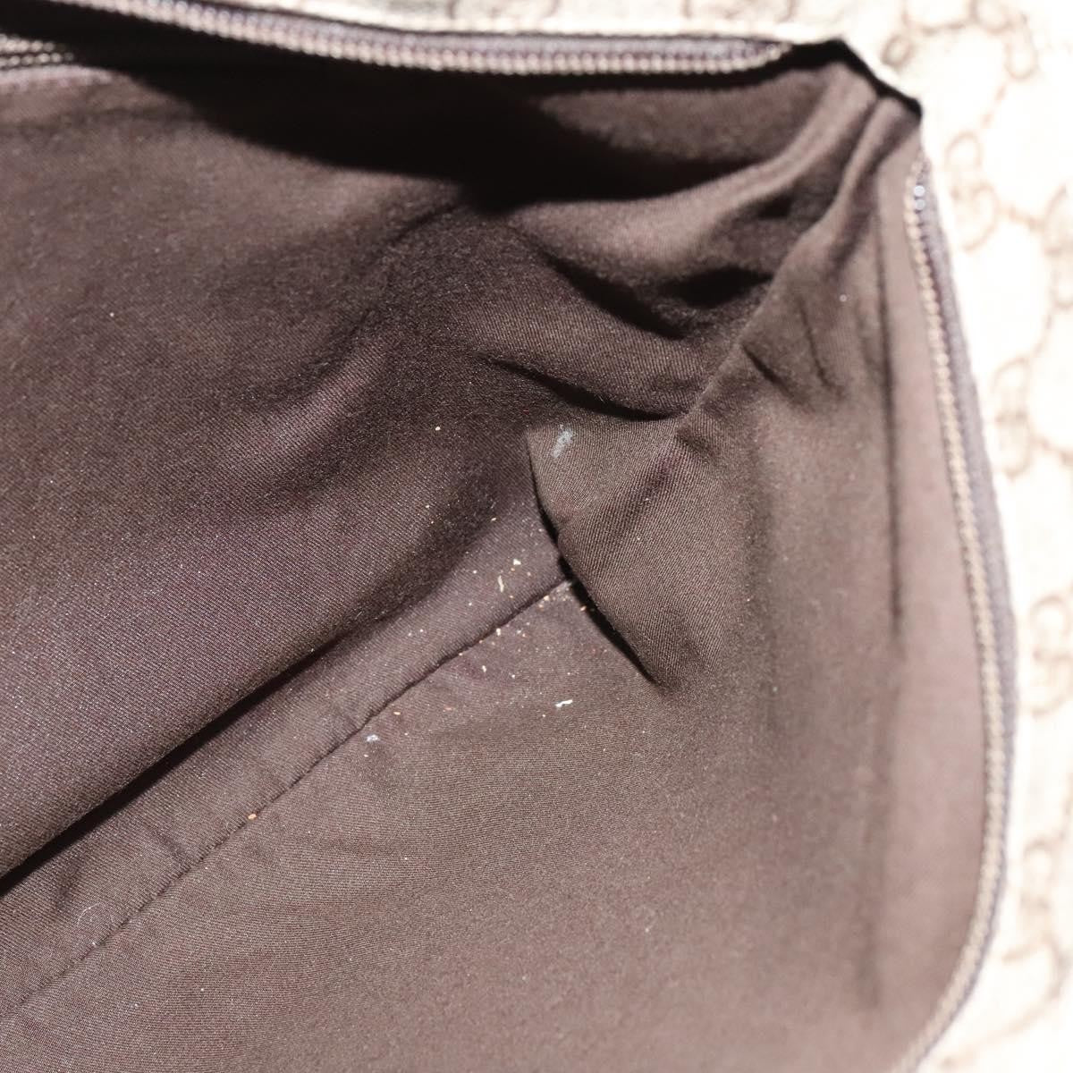 Gucci Zip Top Messenger Bag GG Coated Canvas, BEIGE, CANVAS, Shoulder bag