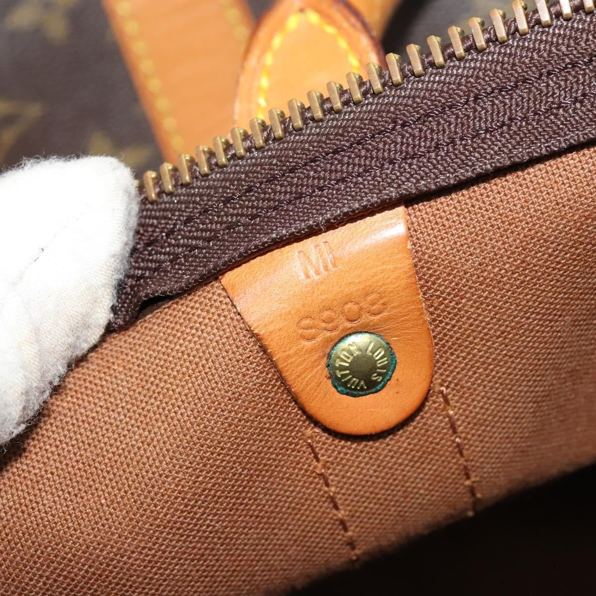 Louis Vuitton Keepall Bag Monogram Canvas, BROWN, CANVAS, Travel bag