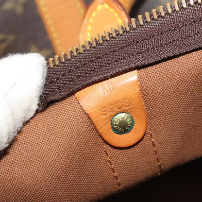 Louis Vuitton Keepall Bag Monogram Canvas, BROWN, CANVAS, Travel bag