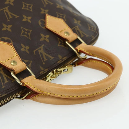 Louis Vuitton Alma Handbag Monogram Canvas, Brown, Canvas, Handbag