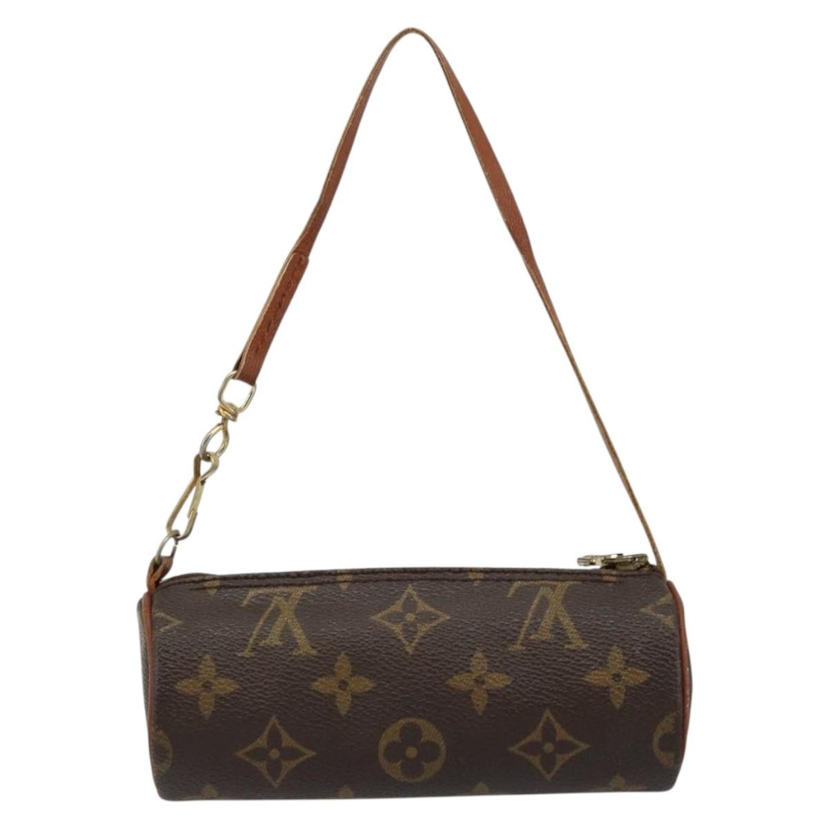Louis Vuitton Papillon Pochette Monogram Canvas, BROWN, CANVAS, Clutche & pouche