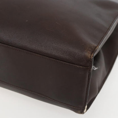 Gucci Vintage Handbag Leather, BROWN, LEATHER, Handbag