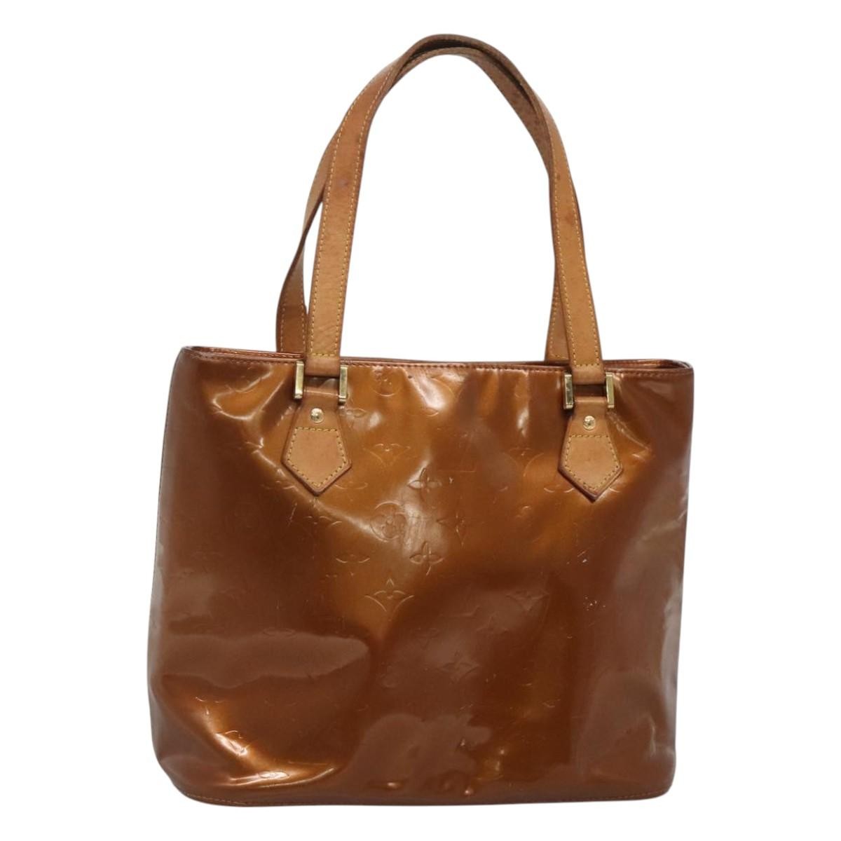Louis Vuitton Houston Handbag Monogram Vernis, BROWN, PATENT_LEATHER, Handbag