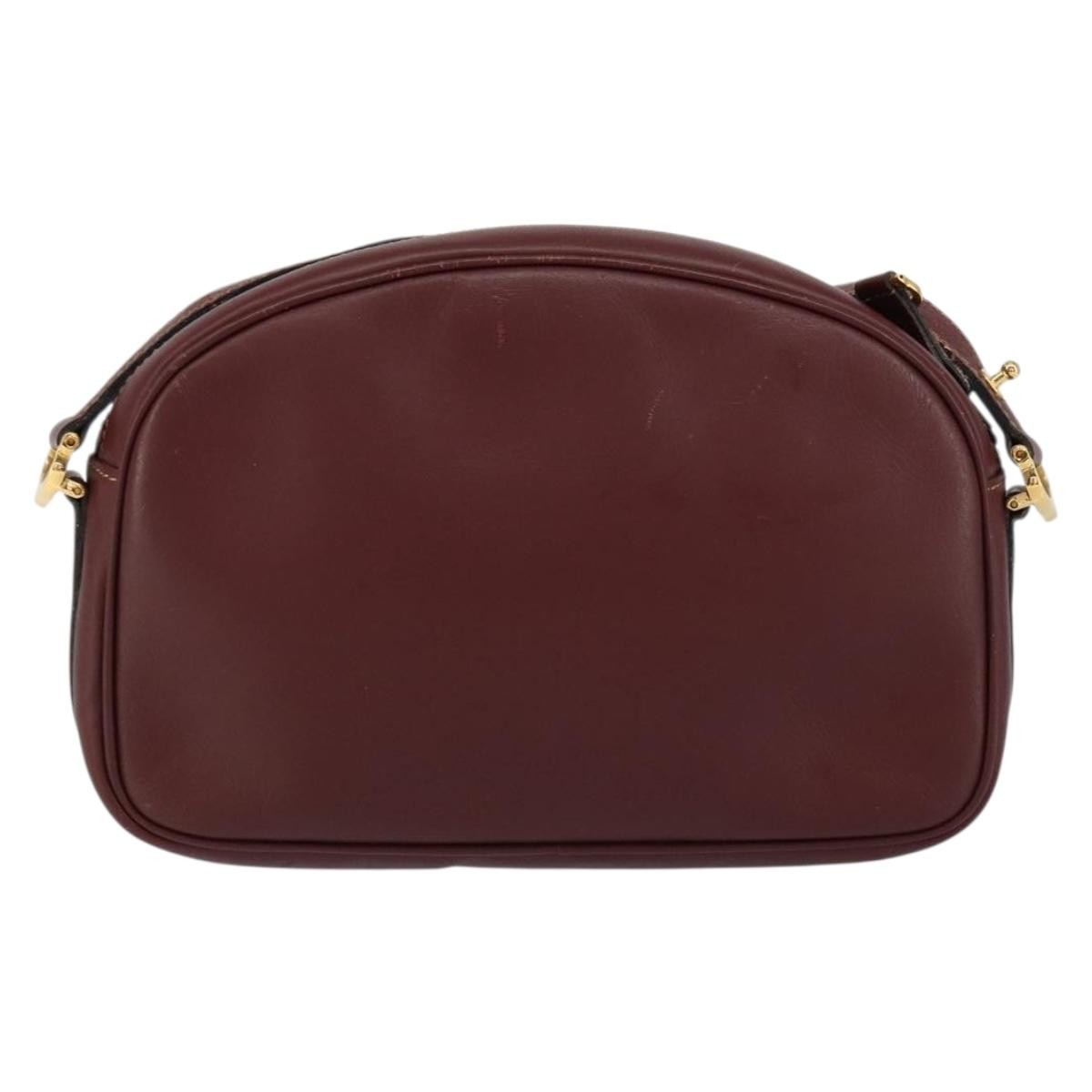 cartier Must de Cartier Shoulder Bag Leather, BURGUNDY, LEATHER, Shoulder bag