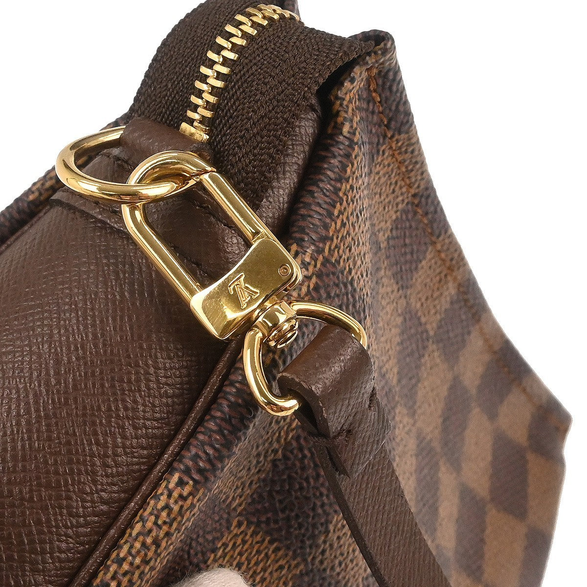 Louis Vuitton Trousse Make Up Bag Damier Canvas, Brown, Canvas, Clutch
