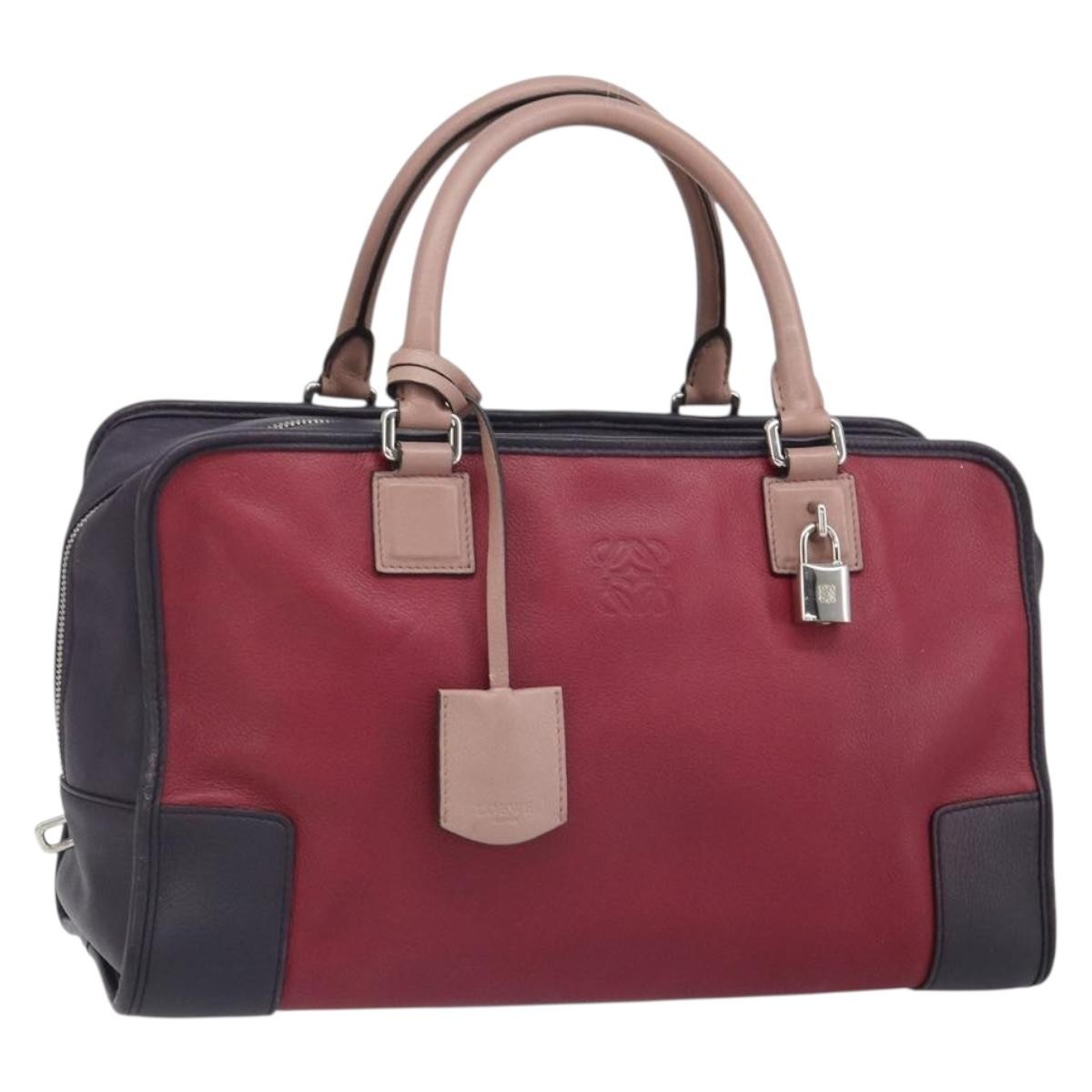 Loewe Amazona Bag Leather, RED, LEATHER, Handbag