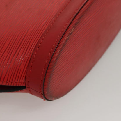 Louis Vuitton Saint Jacques Handbag Epi Leather, RED, LEATHER, Shoulder bag
