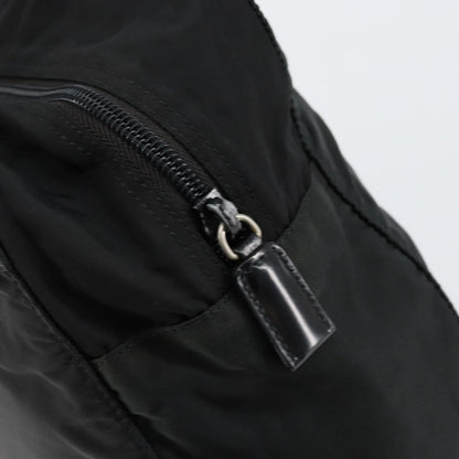 Prada Vintage Zip Handbag Tessuto, BLACK, NYLON, Handbag
