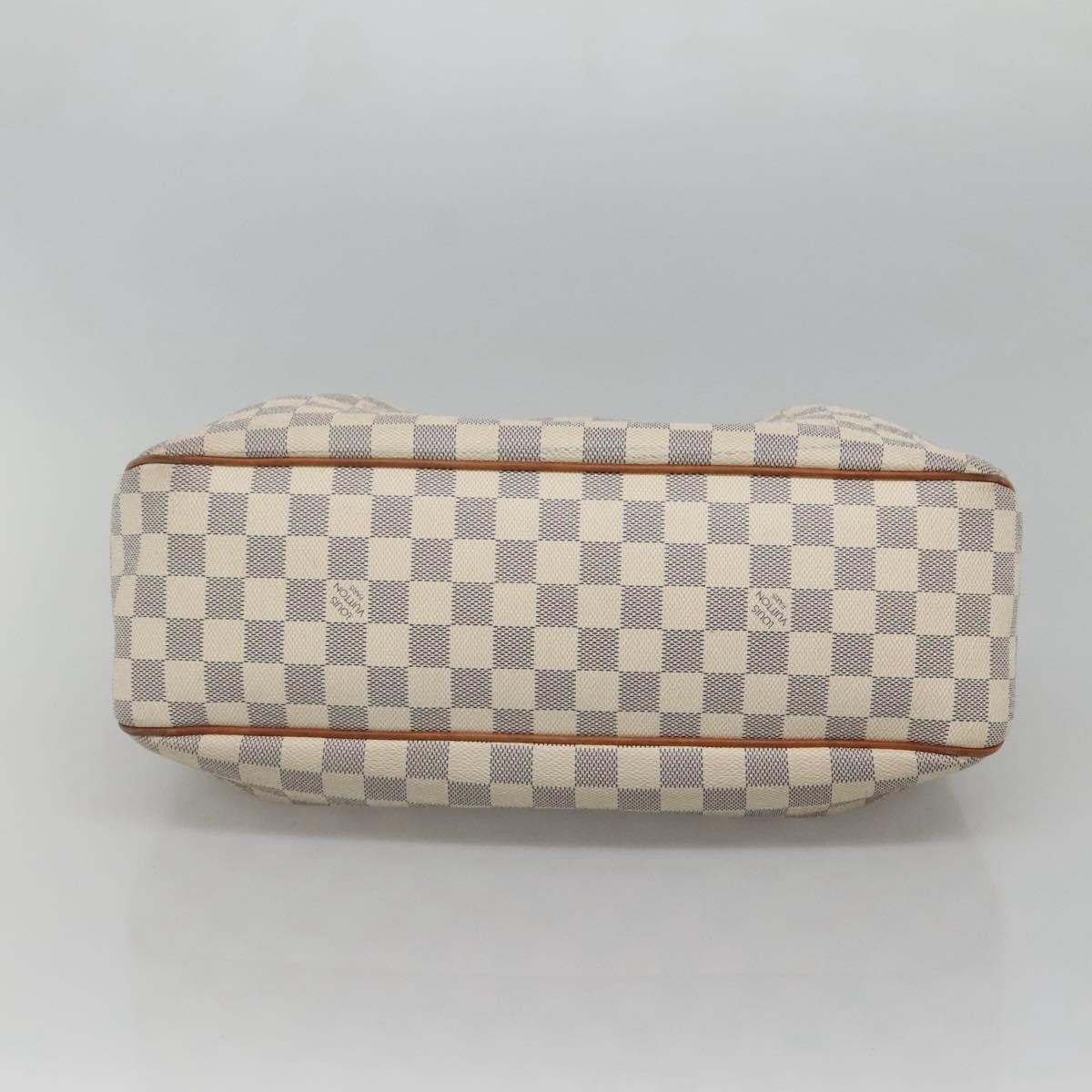 Louis Vuitton Siracusa Handbag Damier, WHITE, CANVAS, Shoulder bag