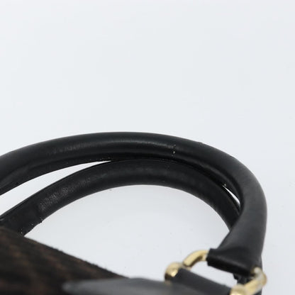 Celine Vintage Macadam Handbag C Macadam Suede, BLACK, SUEDE, Handbag