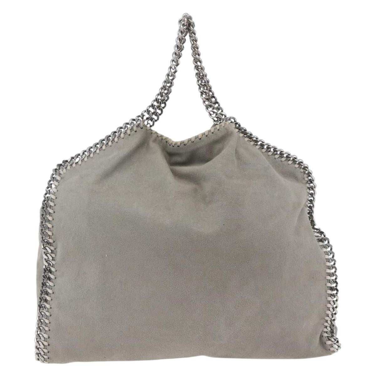 Stella McCartney Falabella Tote Shaggy Deer, GRAY, POLYESTER, Shoulder bag
