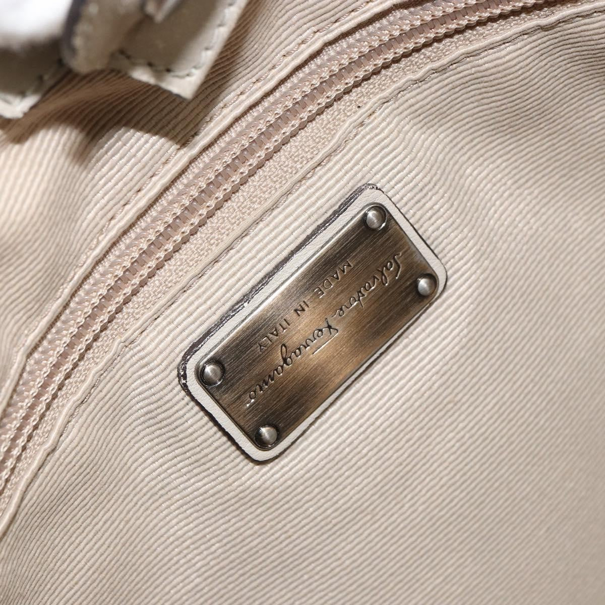 Salvatore Ferragamo Vala Handbag Nylon, BEIGE, NYLON, Handbag