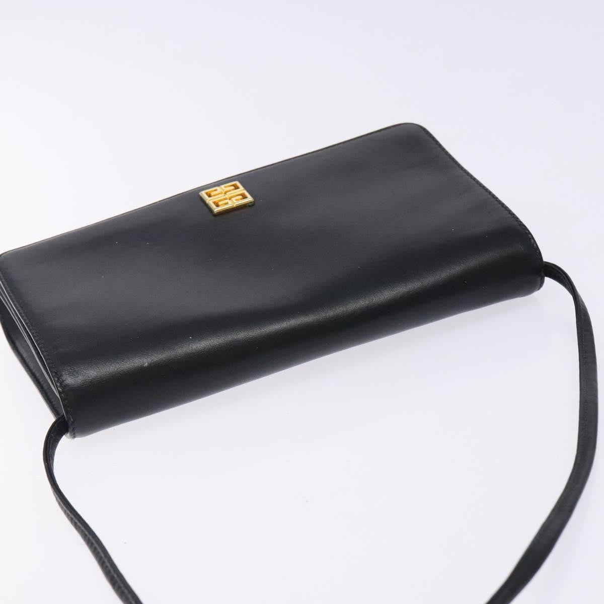 Givenchy Vintage 4G shoulder bag Leather, BLACK, LEATHER, Shoulder bag