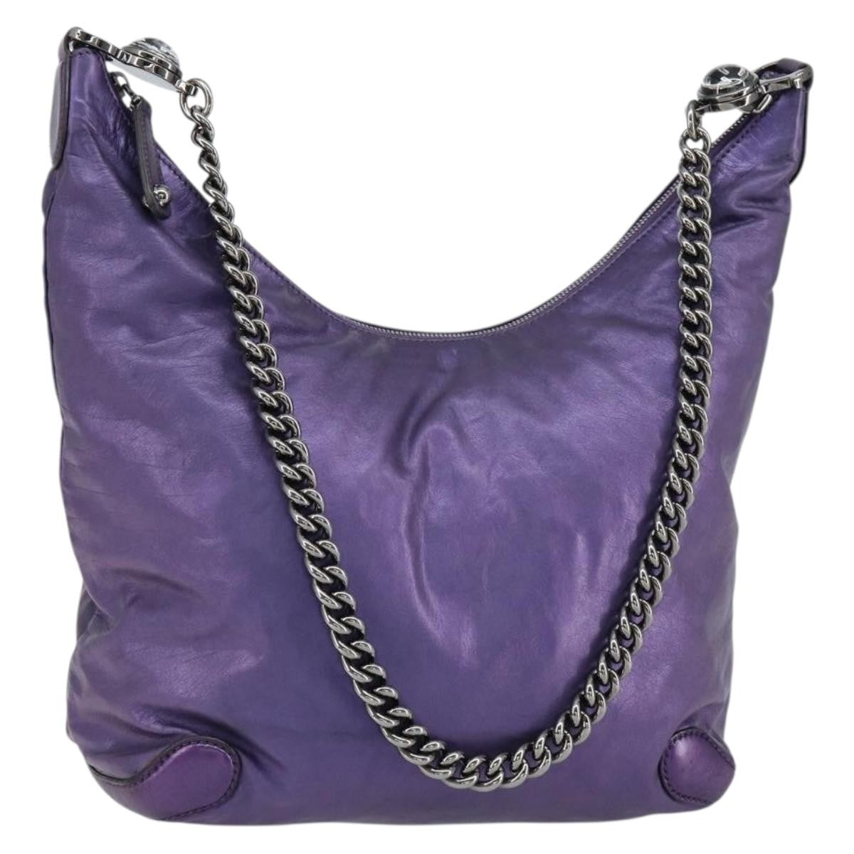 Gucci Galaxy Hobo Leather, PURPLE, LEATHER, Shoulder bag