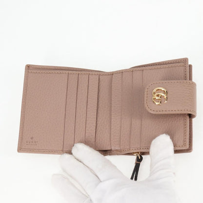 Gucci GG Marmont Wallet Leather, BEIGE, LEATHER, Wallets