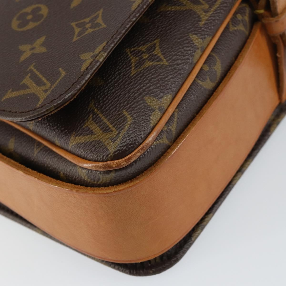 Louis Vuitton Cartouchiere Handbag Monogram Canvas, BROWN, CANVAS, Shoulder bag