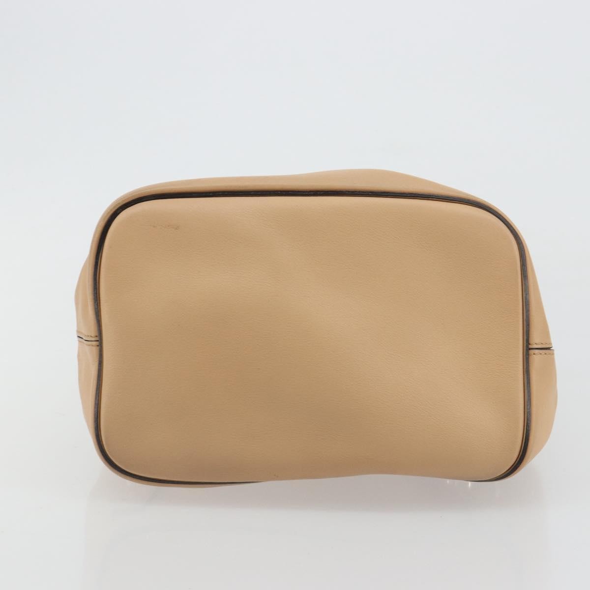 Chloe Faye Backpack Suede with Applique, Beige, Leather, Backpack