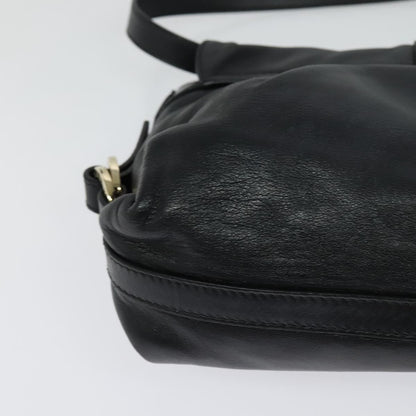Bvlgari Chandra Flap Shoulder Bag Leather, BLACK, LEATHER, Shoulder bag