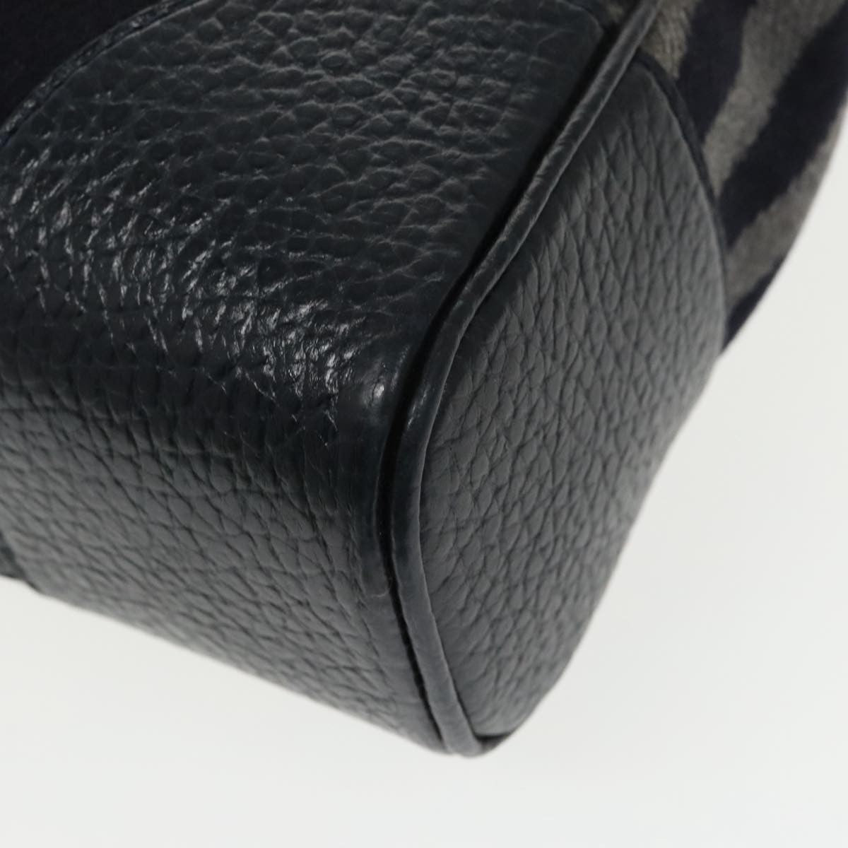 Louis Vuitton Vail Blanket Cabas Wool with Leather, NAVY, WOOL, Tote bag