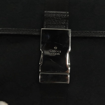 Gucci Buckle Belt Bag GG Canvas, Black, Canvas, Belt