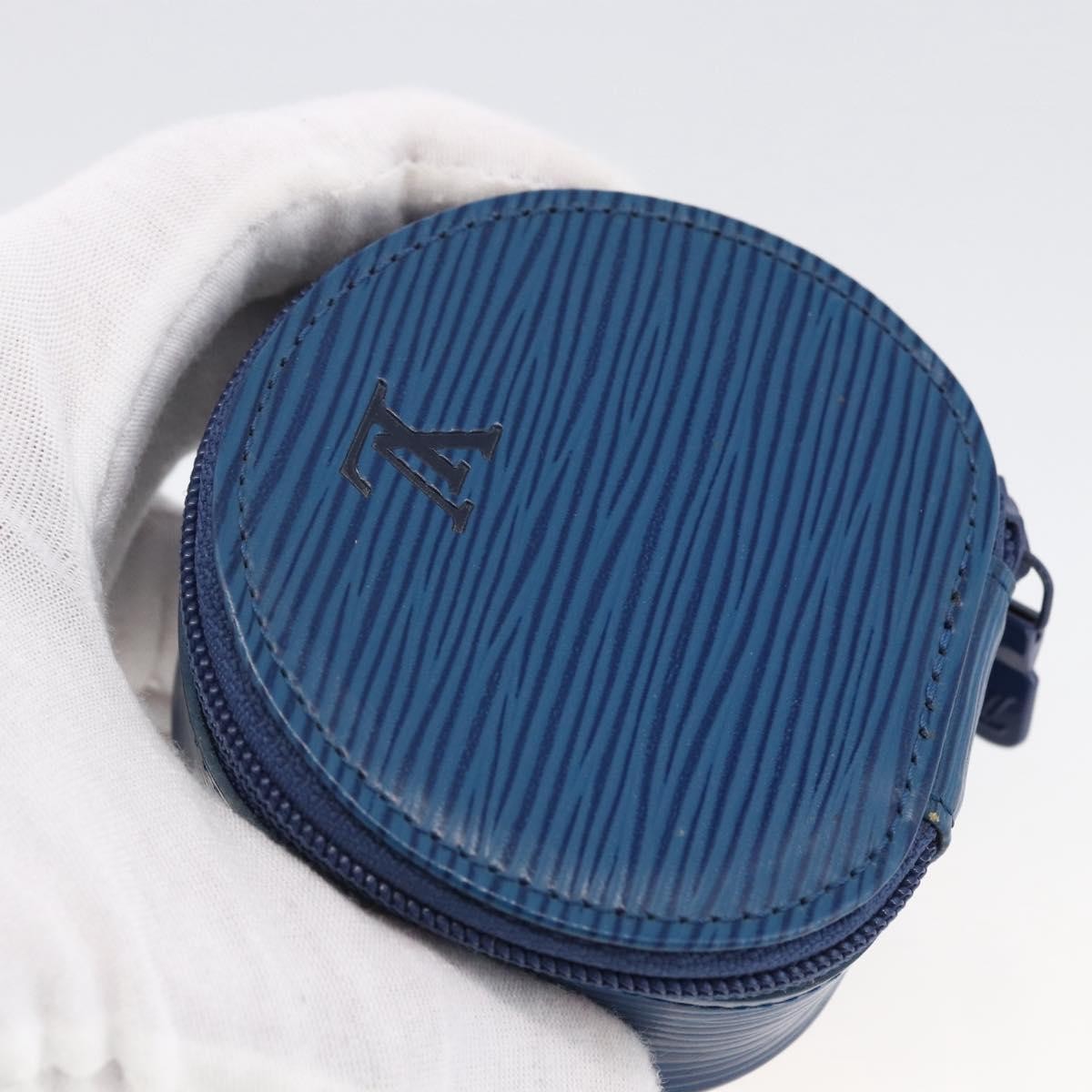 Louis Vuitton Ecrin Bijoux Jewelry Case Epi Leather, BLUE, LEATHER, Clutche & pouche
