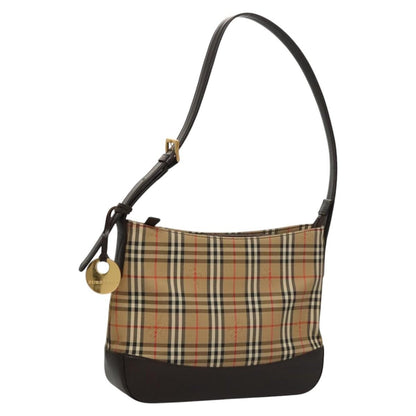 Burberry Shoulder Bag Nova Check Canvas, BEIGE, CANVAS, Shoulder bag