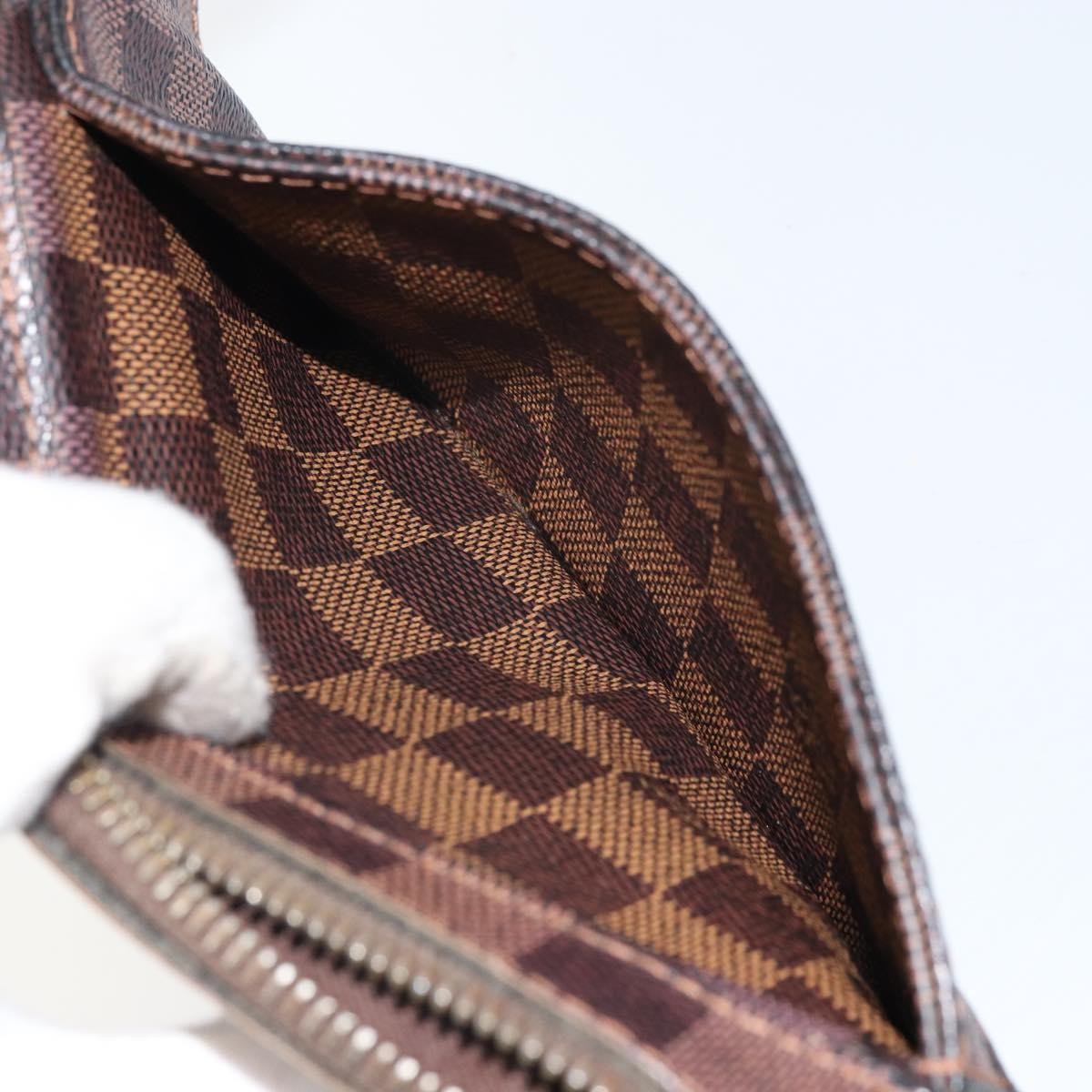 Louis Vuitton Geronimos Waist Bag Damier, BROWN, CANVAS, Clutche & pouche