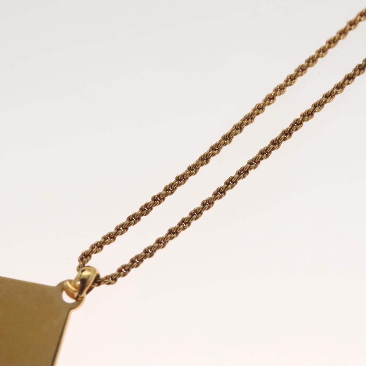 Christian Dior Vintage Dior Logo Necklace Metal, GOLD, METAL, Necklace