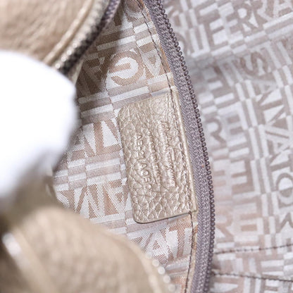 Salvatore Ferragamo Marisa Satchel Leather, GOLD, LEATHER, Handbag