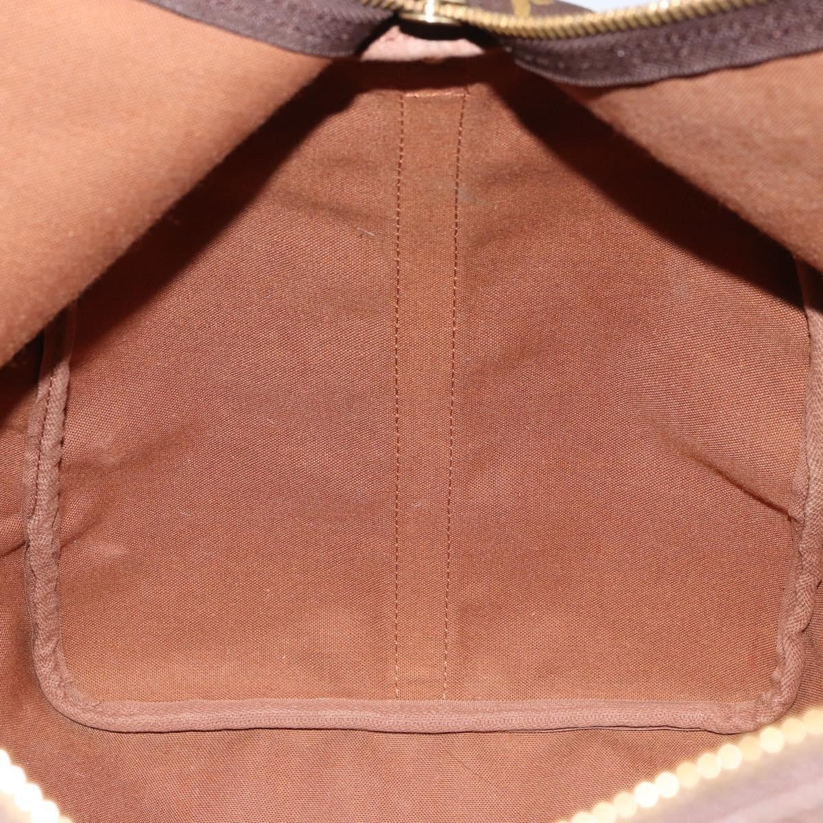 Louis Vuitton Keepall Bandouliere Bag Monogram Canvas, BROWN, CANVAS, Travel bag