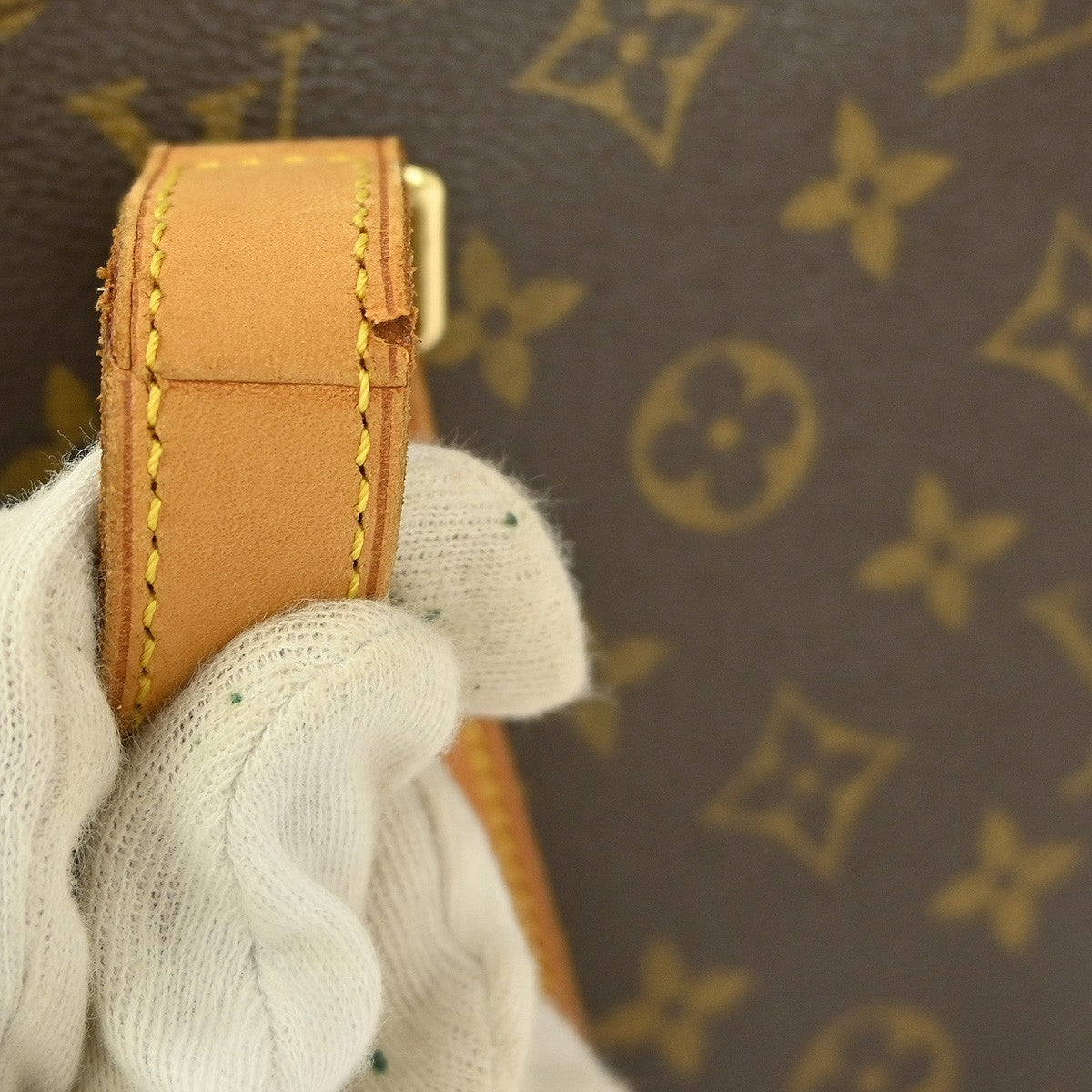 Louis Vuitton Babylone Handbag Monogram Canvas, BROWN, CANVAS, Tote bag